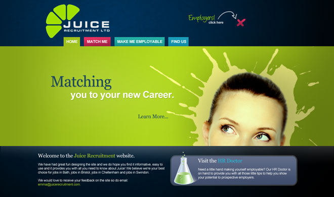 Juice Recruitment Concept