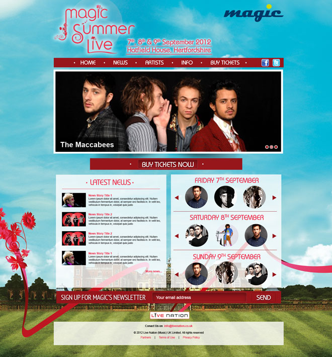 Magic Summer Festival Website